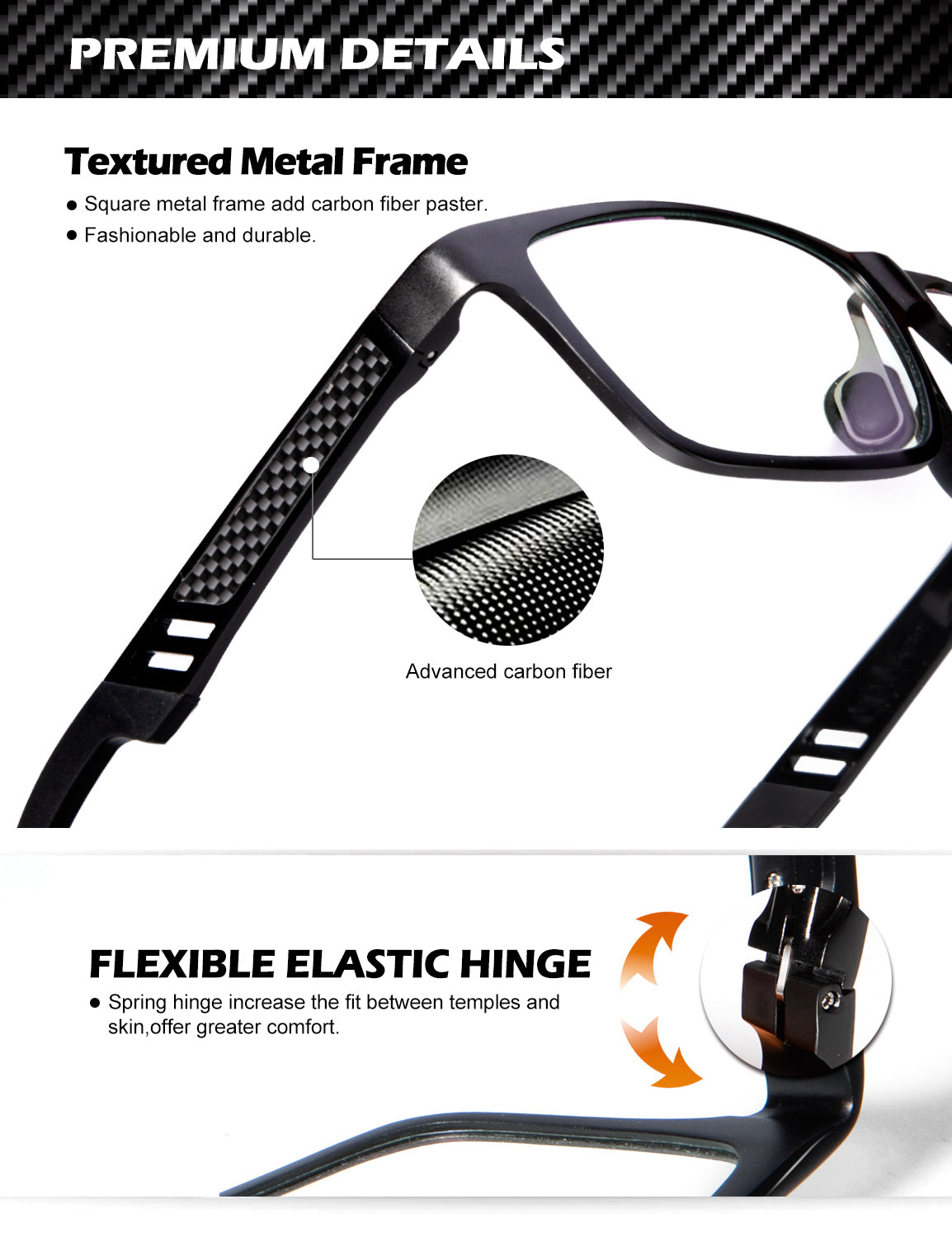 Al-Mg Metal Frame Reading Glasses
