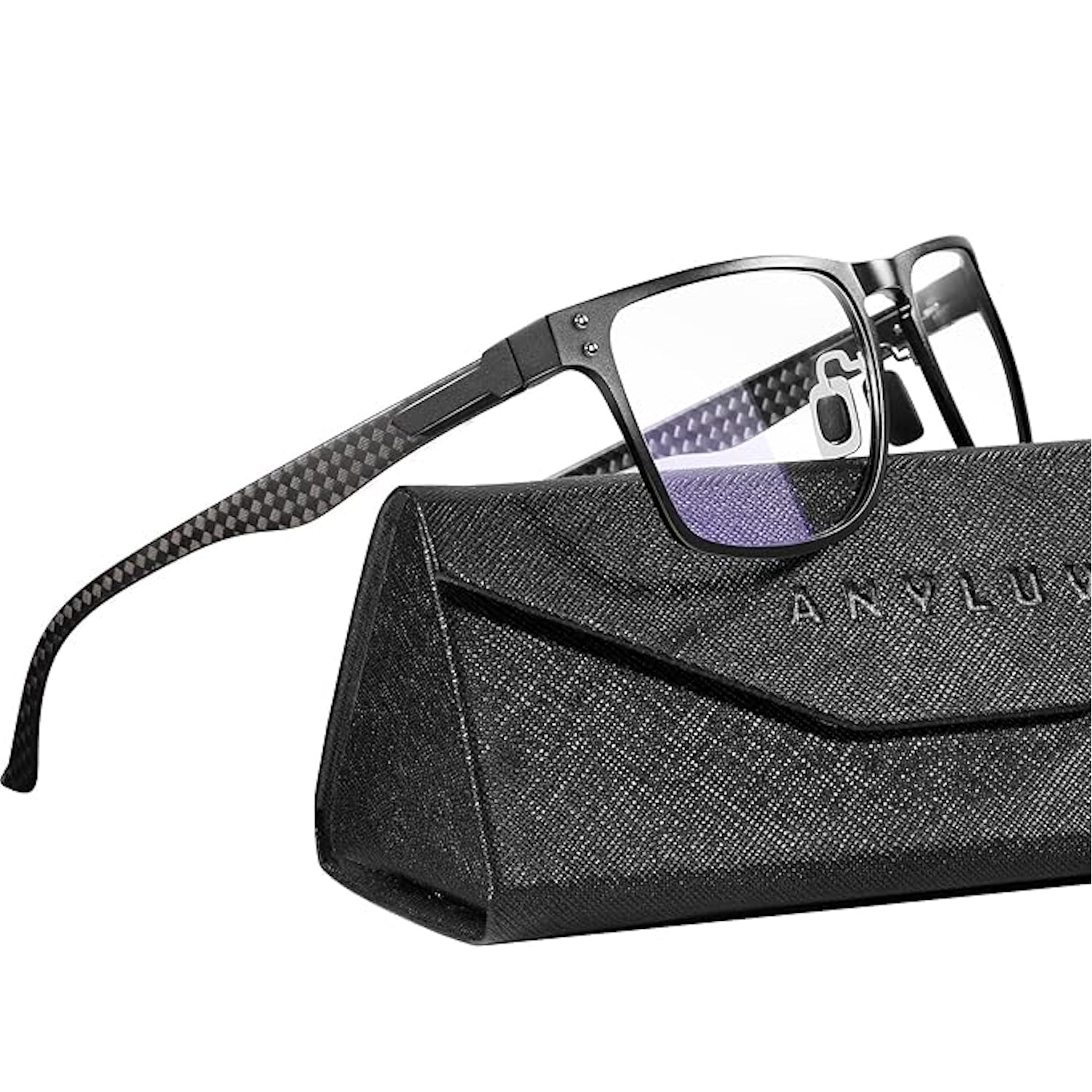 Upgraded Carbon Fiber Temples Blue Light Blocking Glasses 4552-1