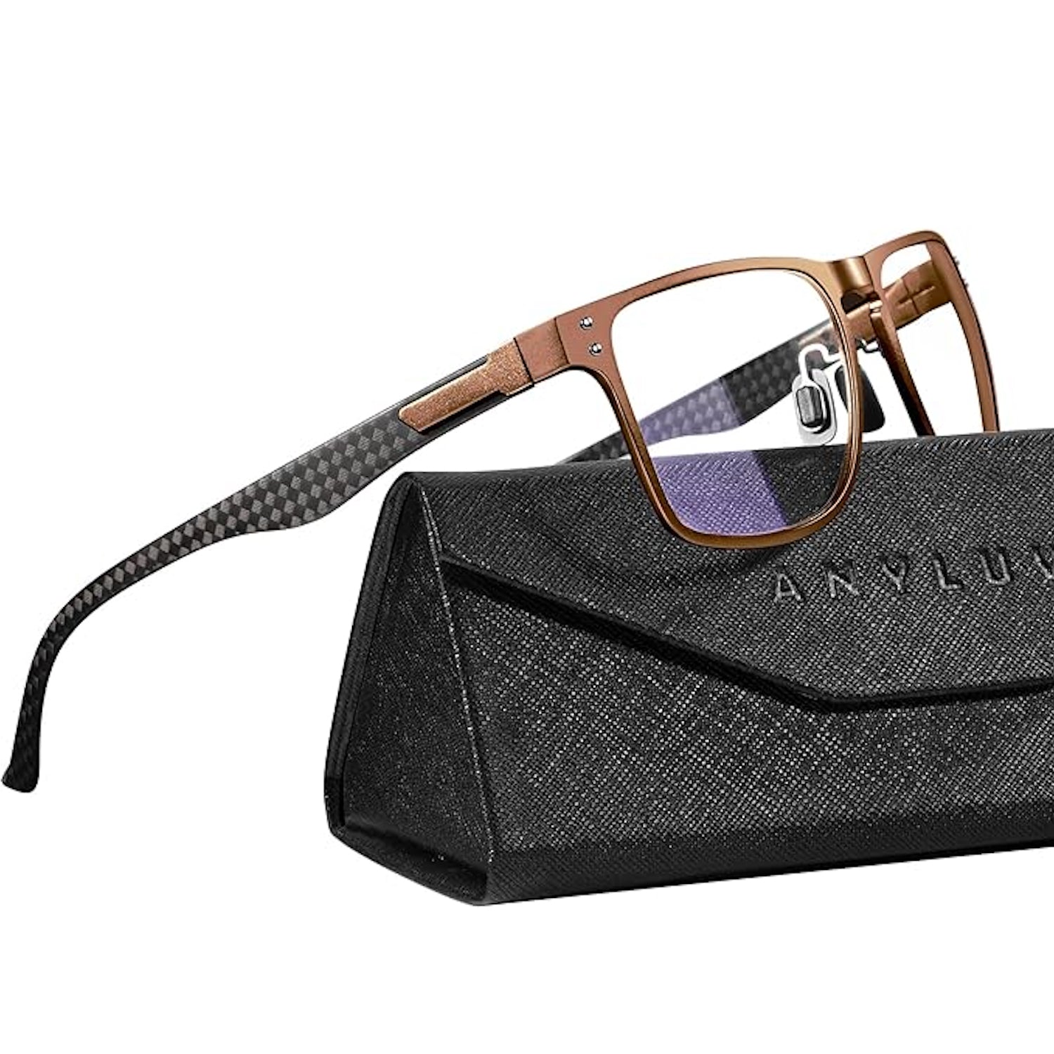 Upgraded Carbon Fiber Temples Blue Light Blocking Glasses 4552-4