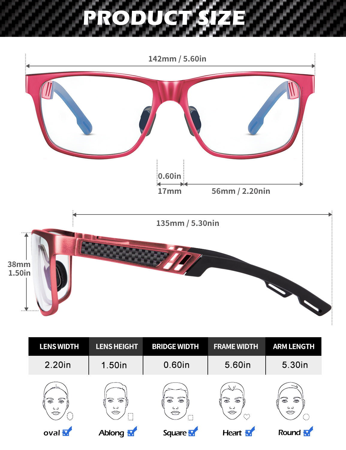 Al-Mg Metal Frame Reading Glasses 4571-7-L150