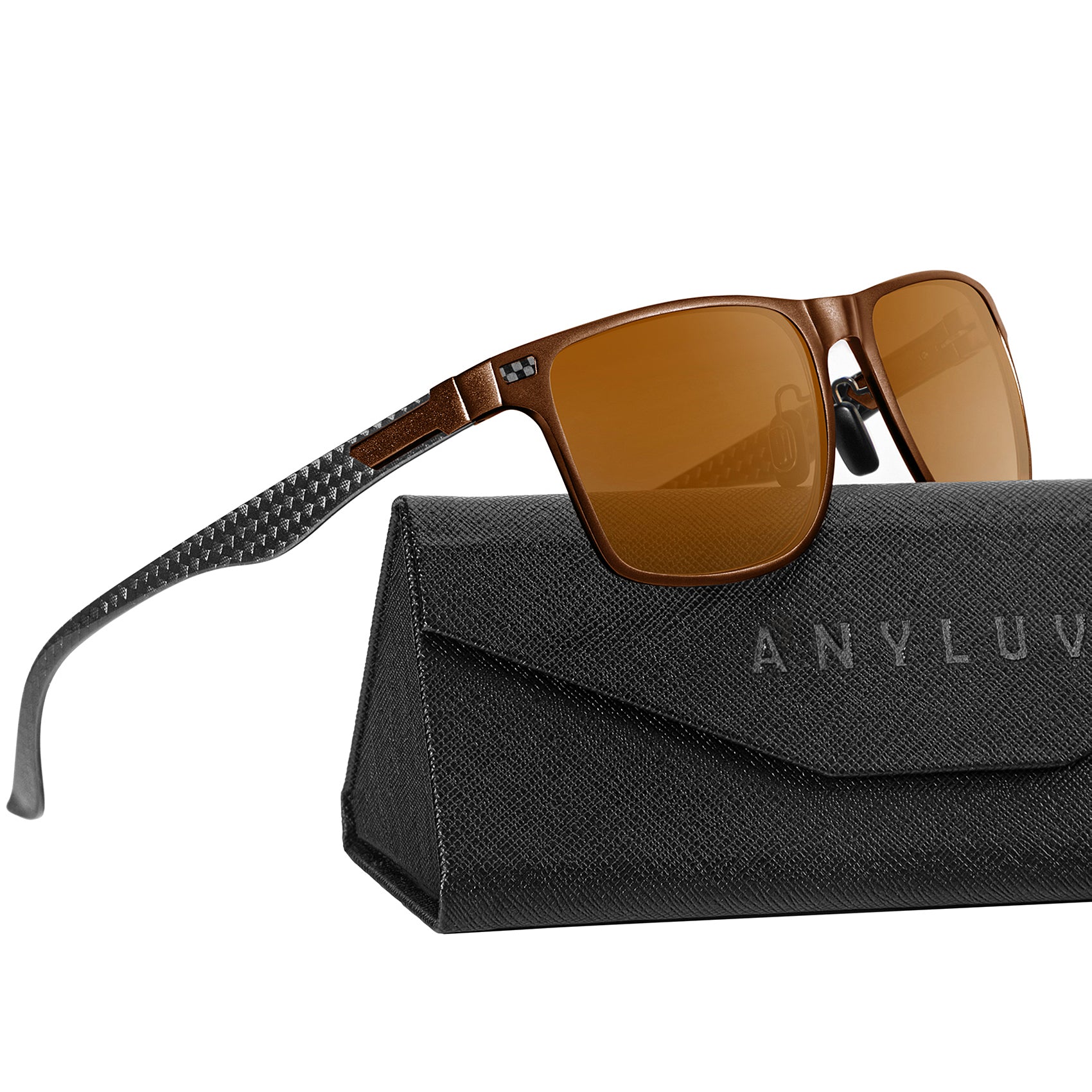 Luxury Carbon Fiber Temple Sunglasses S54-4