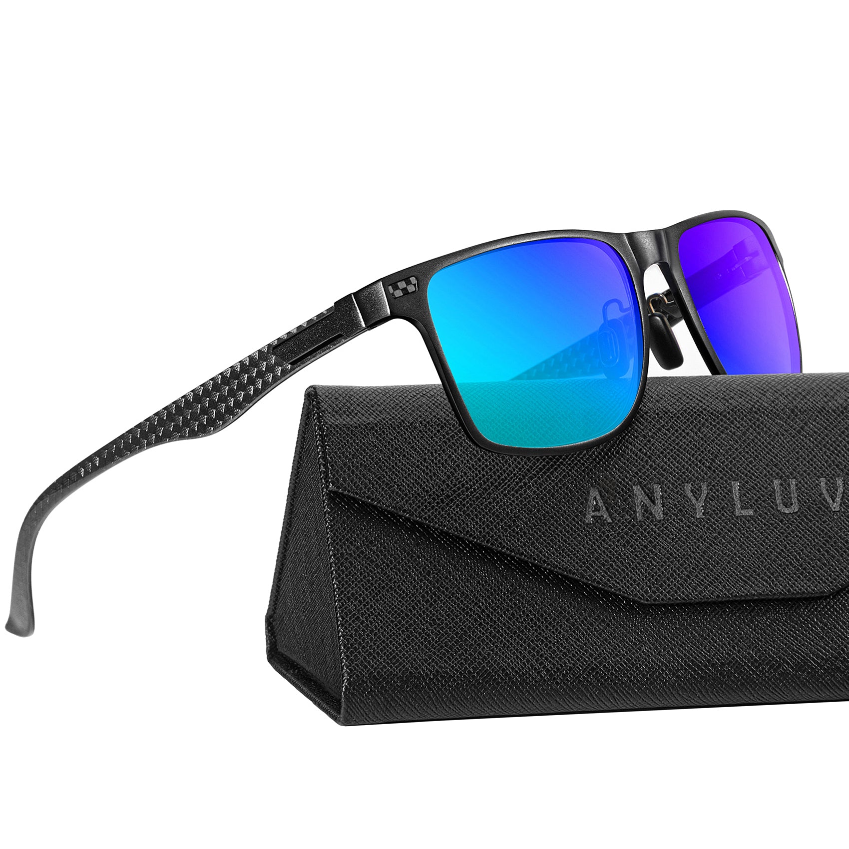 Luxury Carbon Fiber Temple Sunglasses S54-6