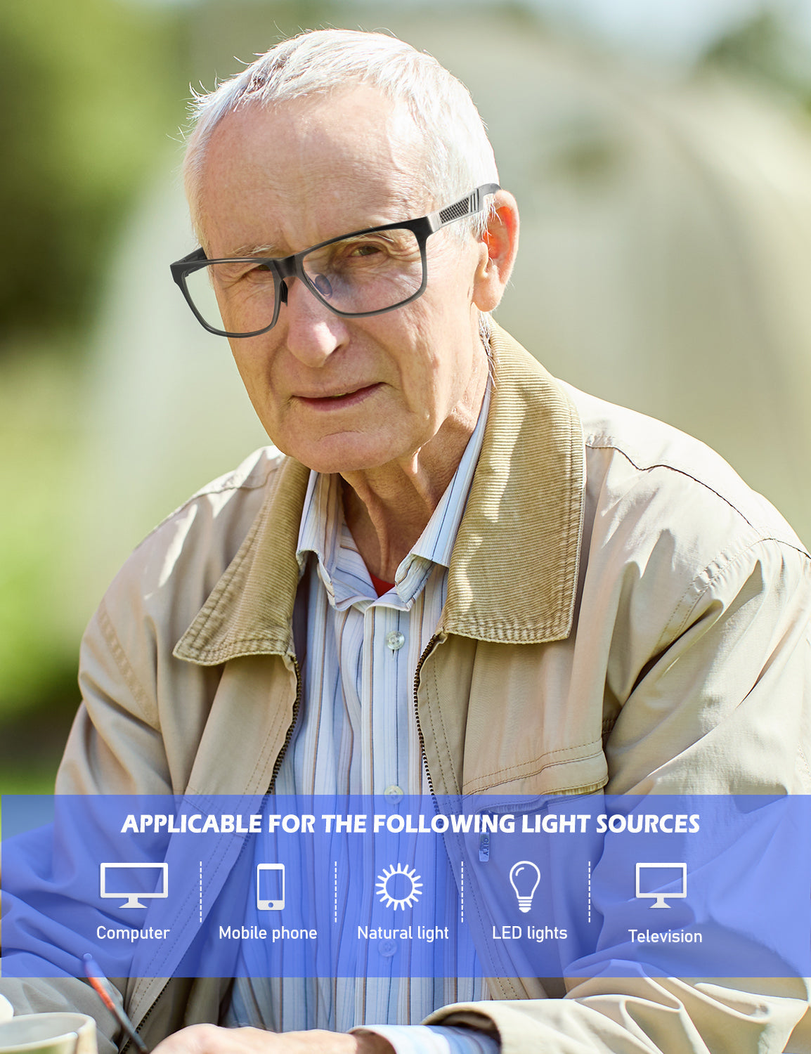 Al-Mg Metal Frame Reading Glasses 4571-7-L150