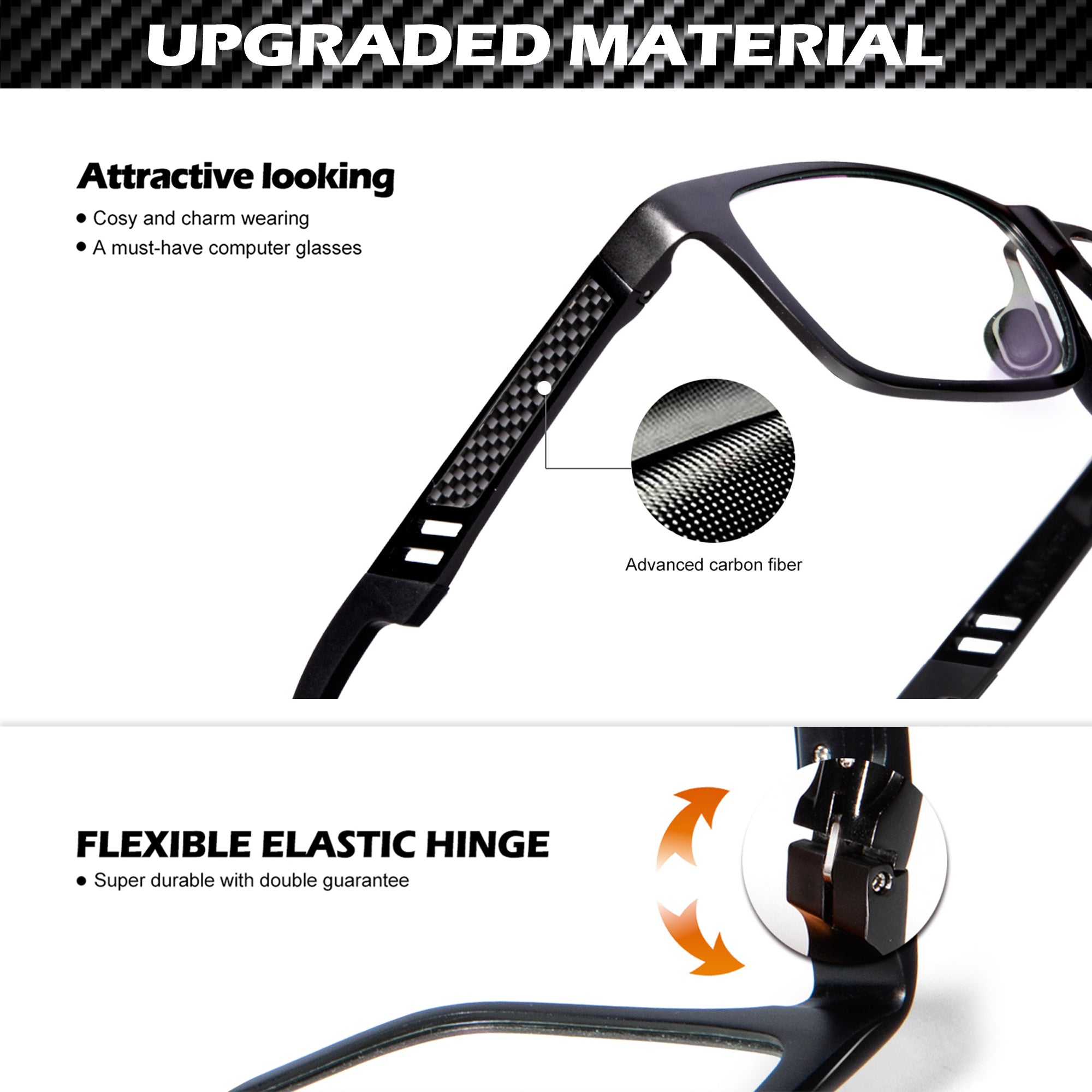 ANYLUV Blue Light Blocking Glasses for Computer and Reading Lightweight Al-Mg Metal Anti-Eye Strain Glasses for Woman & Men(WMAN4571-1)