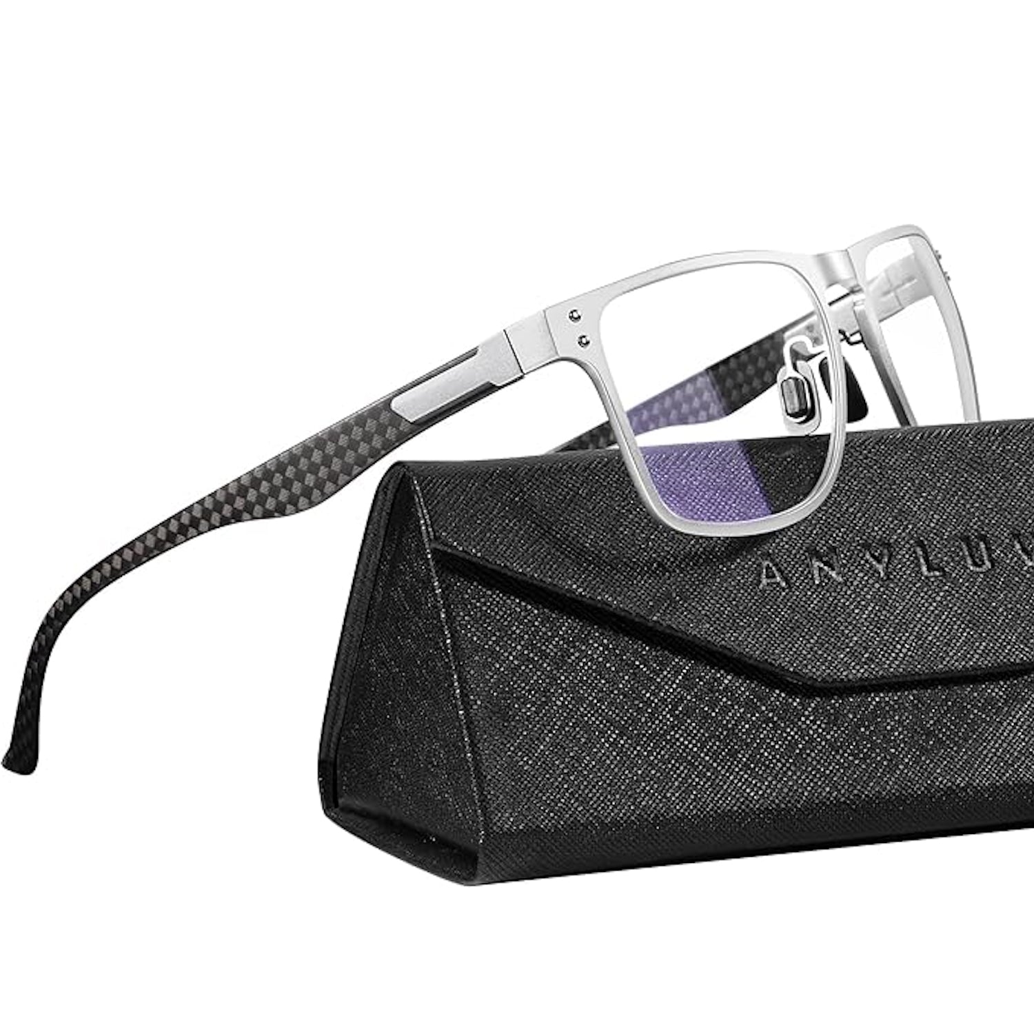 Upgraded Carbon Fiber Temples Blue Light Blocking Glasses 4552-3