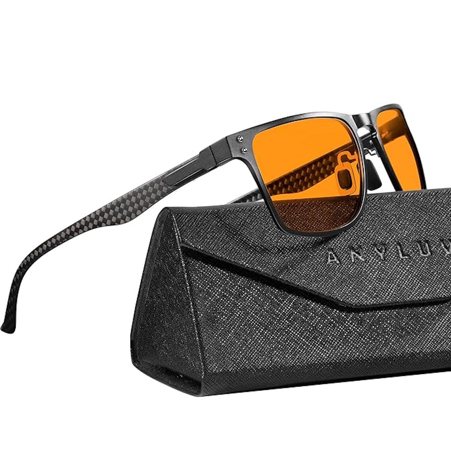 Upgraded Carbon Fiber Temples Blue Light Blocking Glasses 9952-1